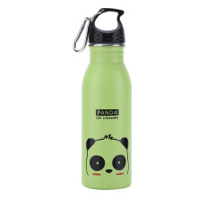 Jadeshay Waterfles K601 Leuke cartoon waterfles, geïsoleerde vacuüm roestvrijstalen sportwaterfles voor kinderen (groene panda)