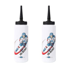 2x1000ml Borraccia da hockey su ghiaccio portatile ad alta capacità Borraccia da calcio dal design classico Borraccia sportiva A