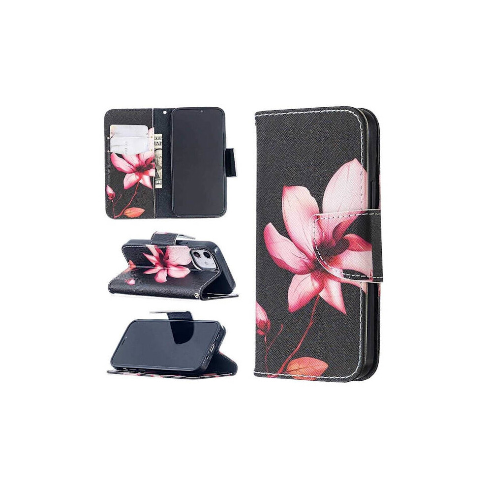 Wallet Case Compatible With Apple Compatible With Iphone 12 Â Flower Pink 9448196890745