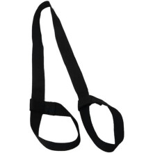 Tracolla nera per tappetino da yoga, ideale per esercizi e fitness (solo tracolla, tappetino non incluso).