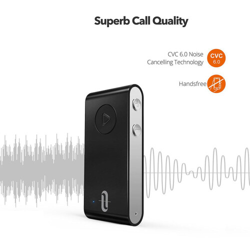 Προσαρμογέας Bluetooth Audio Aux, Δέκτης Bluetooth Aptx Low Latency - Μαύρο 1