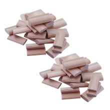 200 píosa de nascóirí dowel adhmaid Domino 8mm, plocóidí adhmaid feá, nascóirí splaisithe troscáin adhmadóireachta