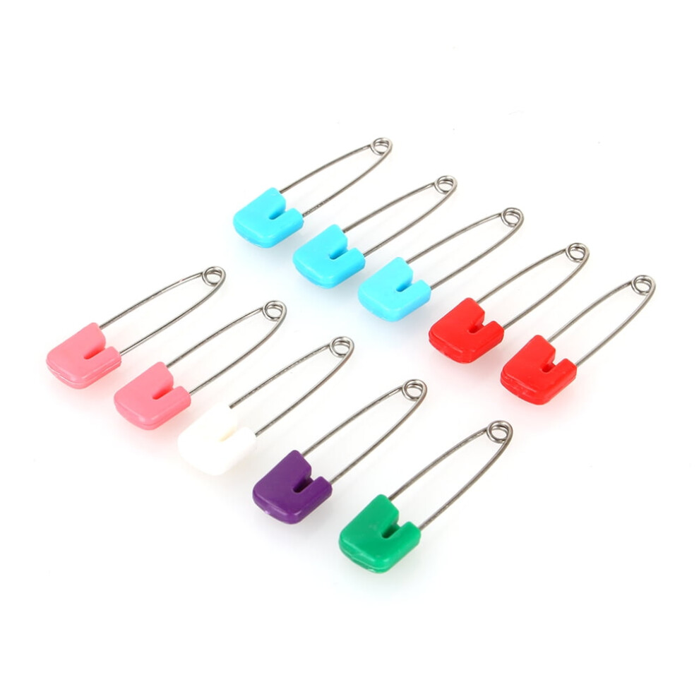 10-Piece Heavy-Duty Sewing Safety Pins With Lock Mechanism, Compatible With Baby Clothing, Nappies, Dress Making & Alteration 9448196891209