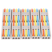 10 conectores de cable para automoción, de palanca paralela, de cobre y nailon.