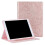 Capa protetora completa em couro para tablet com estampa, compatível com iPad Air (2020)/Pro de 11 polegadas (2018)/(2020) Rosa/Dourado 1