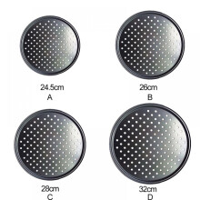 10 Inch Pizza DIY Round Baking Tray Nonstick Pan Pad Cooking Mat Oven Baking Tray Mat Kitchen Bakeware Gadgets Tools For Oven