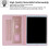 Capa protetora completa em couro para tablet com estampa, compatível com iPad Air (2020)/Pro de 11 polegadas (2018)/(2020) Rosa/Dourado 5