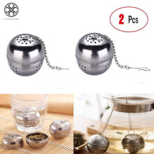 2 pezzi di rete per tè in acciaio inossidabile da 1,5'', filtro per infusore di tè, diffusore a intervalli per tè sfuso, tè aromatizzato, caffè
