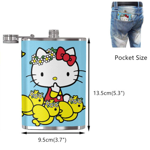 Φιάλη από ανοξείδωτο ατσάλι Hello Kitty 8oz - Αδιάβροχη, ανθεκτική και φιλική προς το 1