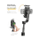 New Gimbal Stabilizer with Fill Light Selfie Stick Foldable Wireless Tripod Wireless Bluetooth for IOS Android 2