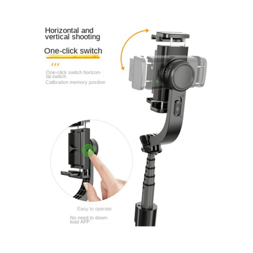 New Gimbal Stabilizer with Fill Light Selfie Stick Foldable Wireless Tripod Wireless Bluetooth for IOS Android 1