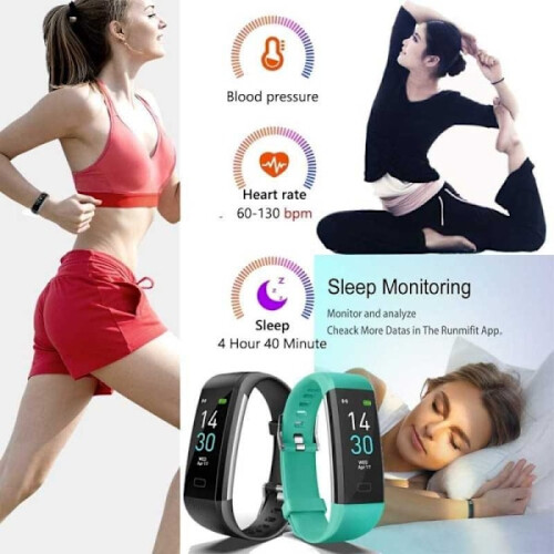 Βραχιόλι Δραστηριοτήτων IP68 Αδιάβροχο με Βηματόμετρο Καρδιακού Παλμού Ροζ 2