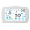 Inalámbrico Higrómetro Termómetro 3xAAA Blanco 261g 14