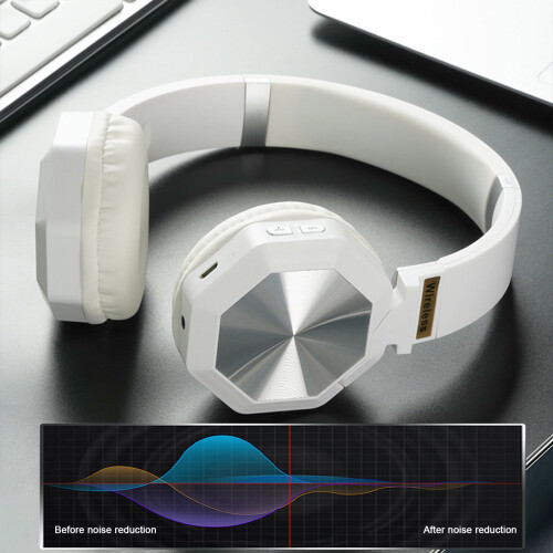 Ασύρματα ακουστικά Bluetooth Kayannuo Over Ear, Hi-Fi στερεοφωνικά πτυσσόμενα ακουστικά 1