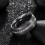 Δαχτυλίδι Tioneer Dome Tungsten Carbide με Eternity Cubic Zirconia σε Ασημί, Χρυσό ή Μαύρο με Μαύρο CZ 4
