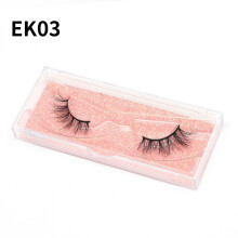 Nvzi -b 1 Pairs Wispy Mink Lashes Fluffy Eye Lashes Natural Look Volume Fake Eyelashes，BK03