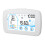 Inalámbrico Higrómetro Termómetro 3xAAA Blanco 261g 13