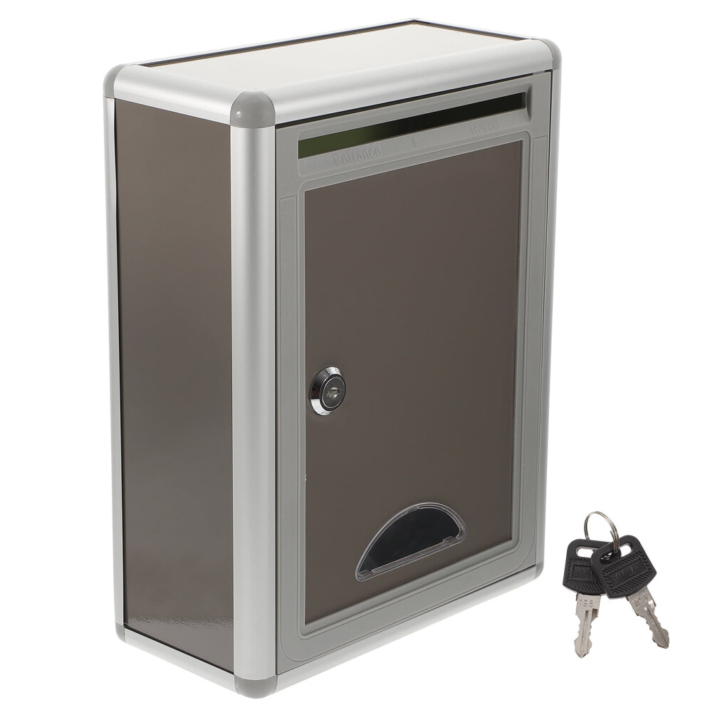 Small Suggestion Box Mailbox With Lock Wall Hanging Complaint Suggestion Box Aluminium Alloy Box 9340258865909