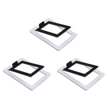2X Desktop Speaker Stand Metal Audio Bracket Tabletop Holder for 'S YU4 Active Speaker & Similar Size Speaker,White