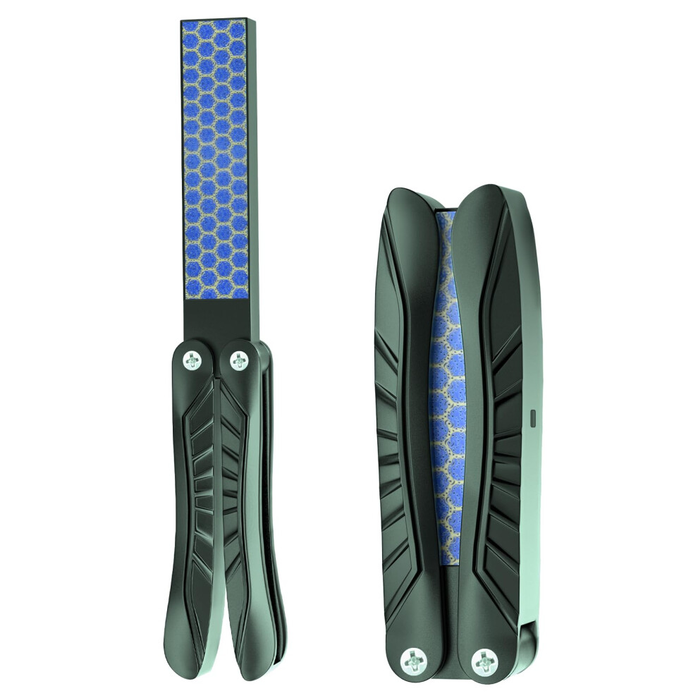 Dark/Green Foldable Nano Glass Foot Callus Remover With Doublesided Exfoliation, Travelfriendly