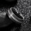Δαχτυλίδι Tioneer Dome Tungsten Carbide με Eternity Cubic Zirconia σε Ασημί, Χρυσό ή Μαύρο με Μαύρο CZ 2