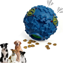 Vetlora Dog Ball Toy, Giggle Wobble Ball pro psy - čištění zubů a dávkovač krmiva, vhodné pro malé až střední psy