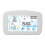 Inalámbrico Higrómetro Termómetro 3xAAA Blanco 261g 16