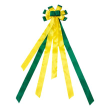 AIXING Christmas Tree Large Christmas Tree Bow Tree Bow with Long Streamers Buffalo Bow Yellow and Green for Wreaths Tree s trendy