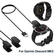 Câble de chargement USB jixopn compatible avec Garmin Descent MK3, MK3i, MK2, MK2i et MK2S, câble de 1 m pour charge rapide et transfert de données