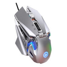 Luch Cearrbhachais Sreangaithe G10RGB Luch Lonrúil USB Sreangaithe Macra Cluiche Clársceidealú 6400DPI Luch Imreoir Optúil Sreangaithe