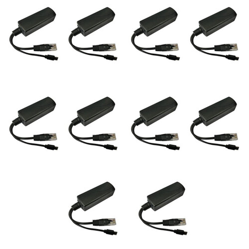 Διαχωριστής POE 10X - USB Mini USB 48V έως 5V2A/3A Εθνικό Πρότυπο Τροφοδοτικού με Φόρτιση Smart Phone