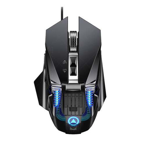 Ενσύρματο ποντίκι παιχνιδιών G10RGB Ενσύρματο φωτεινό ποντίκι USB Προγραμματισμός 2