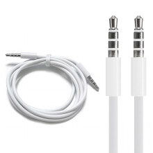3,5 mm-es segédkábel, 3 lábas sztereó audiokábel, amely kompatibilis a Samsung Galaxy S9, iPhone X, iPad, iPod, PC, laptop, autó és