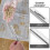 Crumb Stainless 2 Pcs Bread Scraper Tablecloth Dough Tools Baking Spatula Steel 2