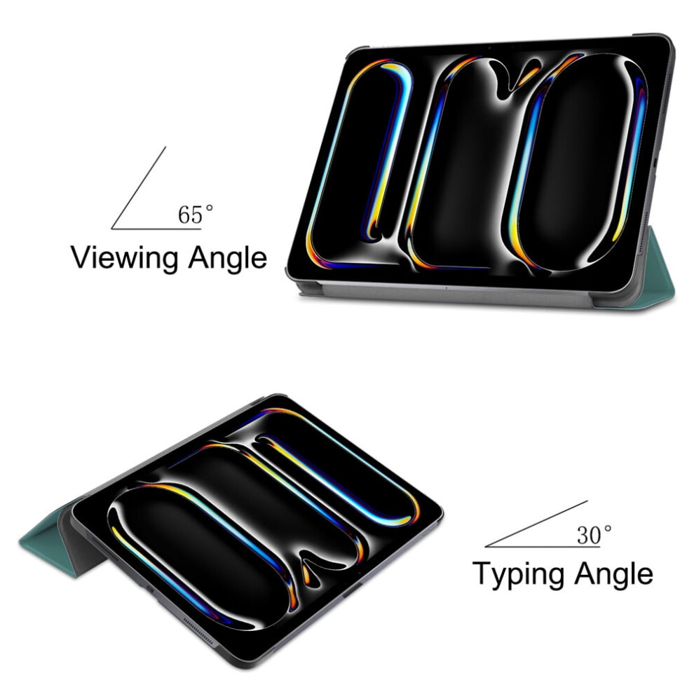 2024 M4 Trifold Stand Leather Cover Case For Pro 11 Inch 5Th Generation - Slim, Protective, Stylish - Perfect For Professionals And Students 9423501315151