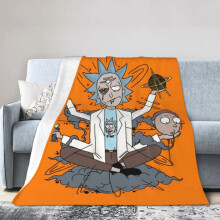 Κουβέρτα ξενοδοχείου Rick And Morty, κουβέρτα Anime για κρεβάτι, κουβέρτα καναπέ,