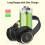 Avtoify Headset Wireless Bluetooth Headset Folding Talking Gaming Headset Black 4