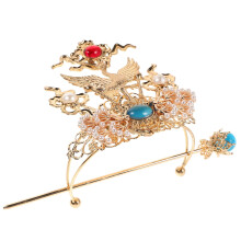 Hanfu Hairpin for Men Ancient Style Chinese Hair Crown Secure Hold for Stage Performances