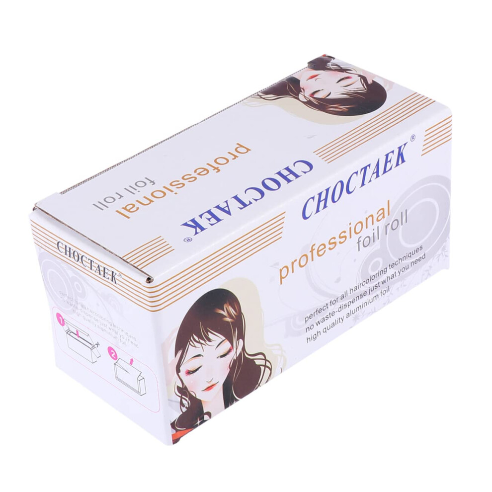 Silver Hair Coloring Foil Roll 2Pcs Wide Salon Foil For Highlights And Perms Easy Hand Tear