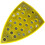 Triangular Orbital Sander Pad 32Hole 100x148mm for Grinder Tools, Yellow, Efficient Dust Extraction 4