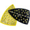 Triangular Orbital Sander Pad 32Hole 100x148mm for Grinder Tools, Yellow, Efficient Dust Extraction 2