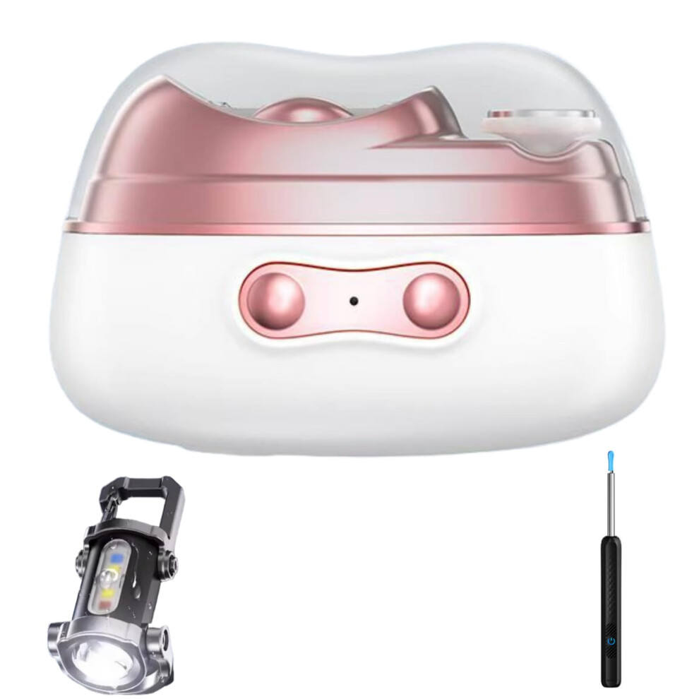 Electric Nail Clipper with LED Light and UV Drying, 3âinâ1 Smart Grooming Kit with Ear Pick and Flashlight