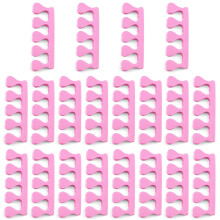 20 Pack Soft Foam Toe Separators for Pedicure, Flexible Toe Spacers for Nail Art and Manicure