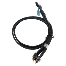 MCIO 8I zu 2 Ports SFF-8654 4I Kabel 50 cm 32GT/s