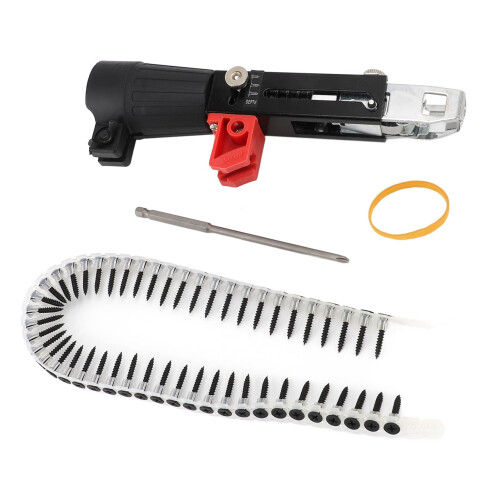 Automatic Drill Nail Gun Adapter with Automatic Feeding for Drywall Ceiling Wood Fastening 2