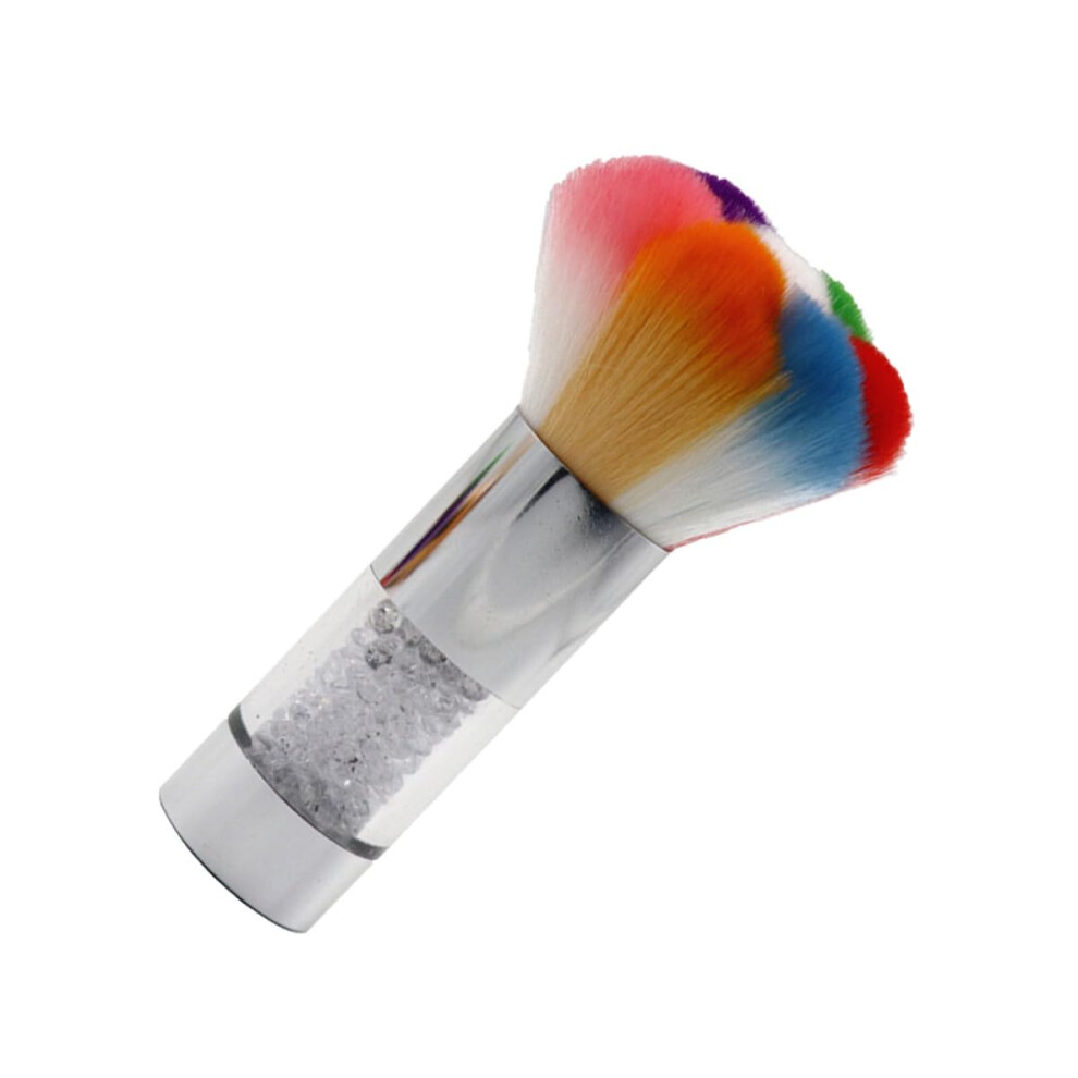 Nail Dust Brush with Soft Colorful Bristles for Quick Dust Removal and Gentle Cuticle Care