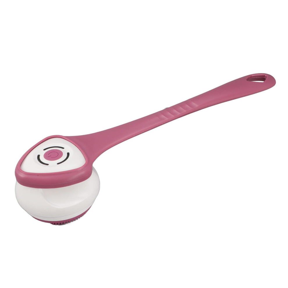 Electric Body Brush with Long Handle, Waterproof Rechargeable Bath Scrubber with Multiple Heads