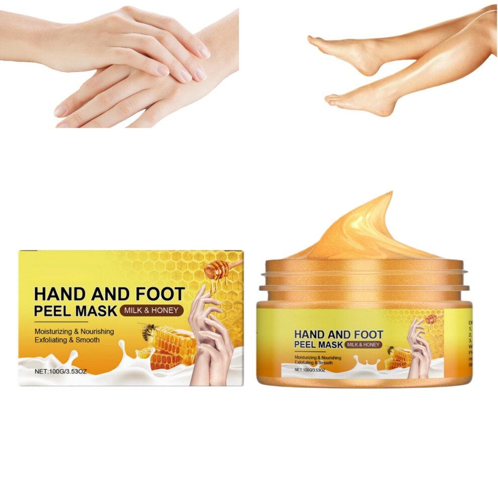 Hand Mask Milk and Honey Peel Off for Deep Hydration and Smoother Skin, 100g