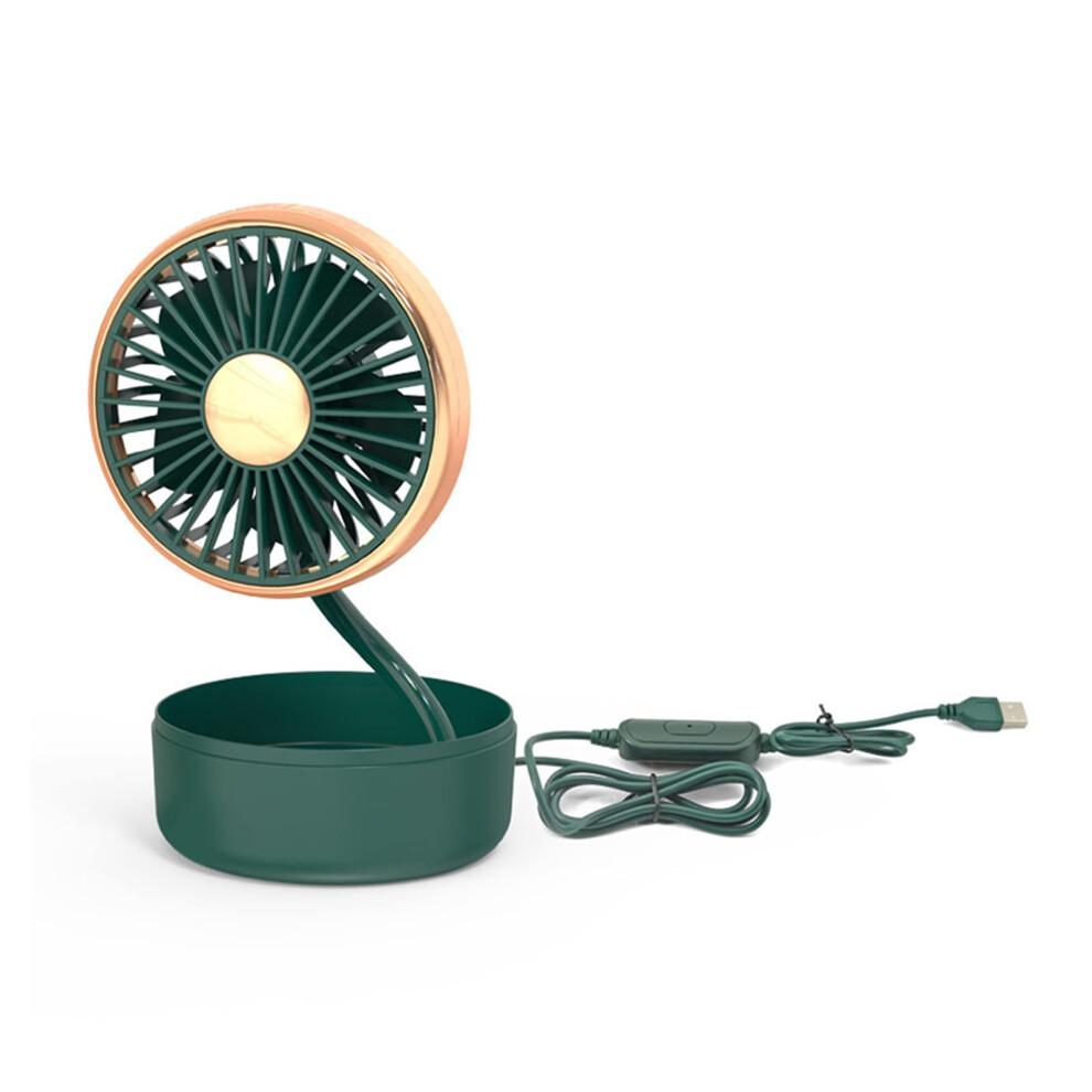 Usb Car Fan 12V Usb Powered, Quiet 3Speed Dashboard Cooling With Multiangle Rotation 9450606225580