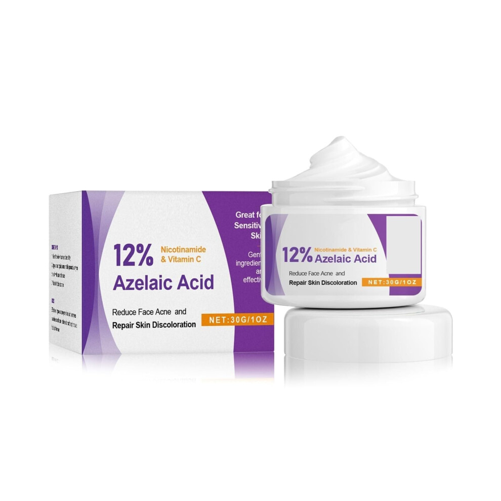 Cream 12% Azelaic Acid Serum And With Hyaluronic And Niacinamide For Pores, Smooth Skin 30G